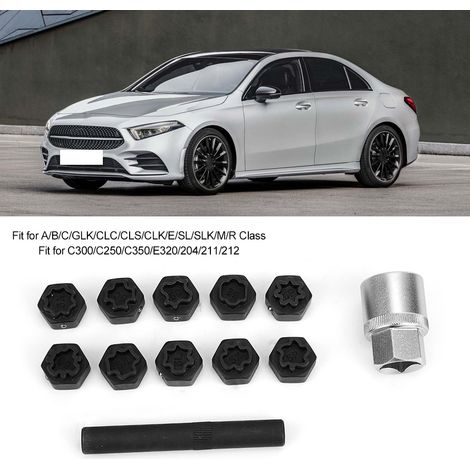 Lot de 12 douilles antivol compatibles avec Benz et Mercedes - Exclusivité entrepôt international (1/5)