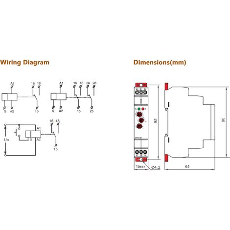 Miniatur-Multifunktions-Zeitverzögerungsrelais auf Schiene GRT8-M1 AC230V (1/5)