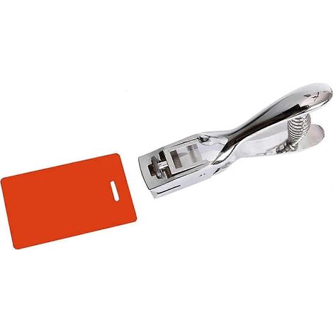 Perforatrice à fente pour badges, cartes d'identité, PVC, étiquettes et carton, perforation robuste
