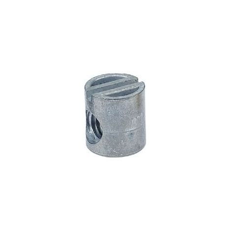 Itar – Ecrou cylindrique en zamac brut Ø15 x 16 mm – Pour vis Ø8 mm pas 150 – Finition mate industrielle – Usage professionnel (1/3)