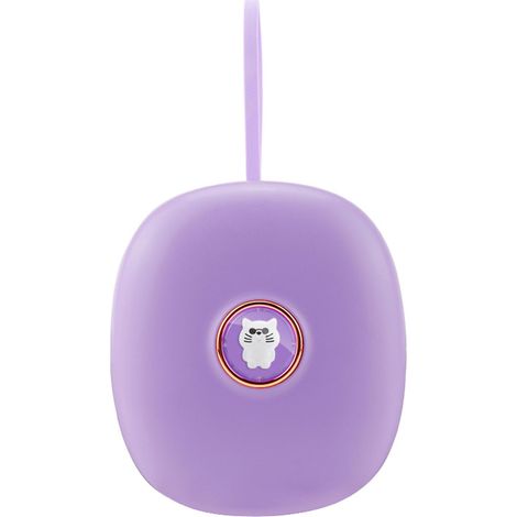 Réveil vibrant silencieux TS-BC670 – Réveille les élèves en douceur et efficacement – Design original et mignon avec un animal de compagnie – Silencieux – Violet