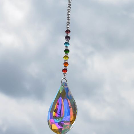 DIY Bunte Kristallkugelperlen-Anhänger-Strang-Dekorationszubehör (50 mm) (1/5)