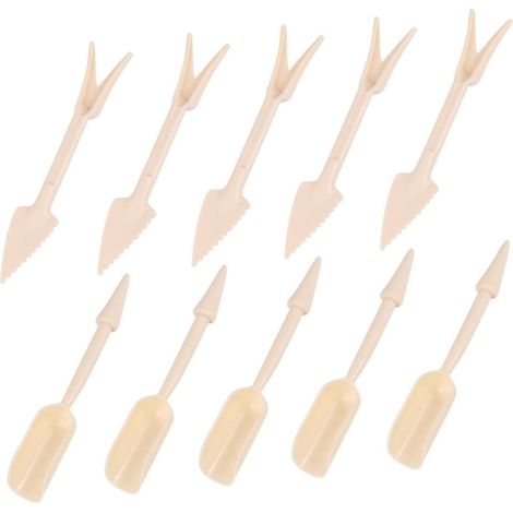 10pièces Plantoir De Semis Et Pelle De Jardin Plastique Lot de Outils pour Transplantation Et Plantation De Plantes Pot De Fleurs (1/5)