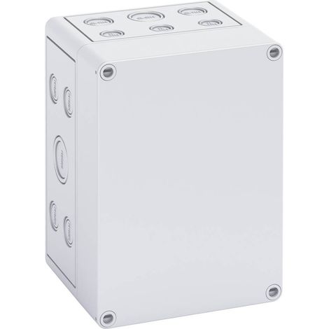 Spelsberg Custodia vuota, grigia, grado di protezione IP66, resistenza agli urti IK07, classe di protezione II, Ui 690V AC, tensione nominale di isolamento 1000V DC, senza alogeni, 10591601 (1/2)