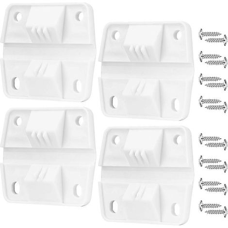 Lot de 4 charnières en plastique pour glacière Coleman, avec vis, kit de remplacement (1/5)