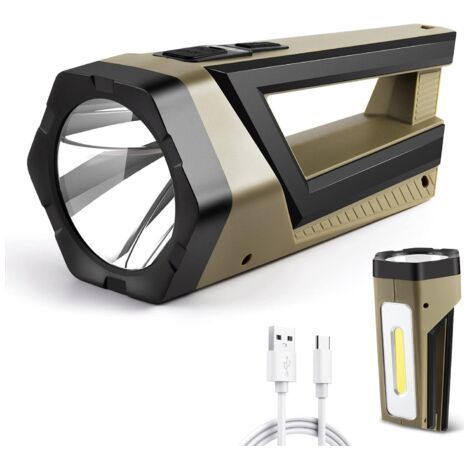 Ultra Powerful LED Flashlight, Waterproof Rechargeable Flashlight (1/5)