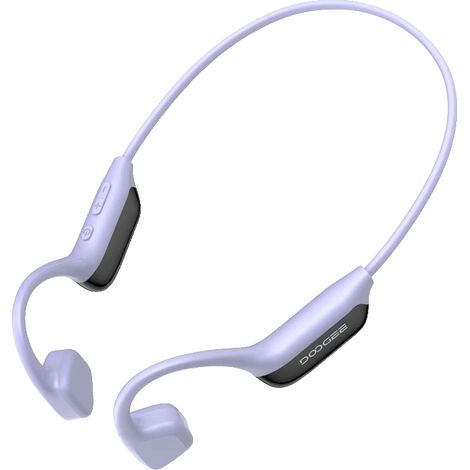 Auriculares de conducción ósea, resistentes al agua, con conectividad Bluetooth, color morado. (1/2)