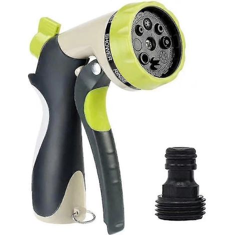 Garden Tools Supply Garden handheld metal zinc alloy 8 function car wash watering flower water gun (1/5)