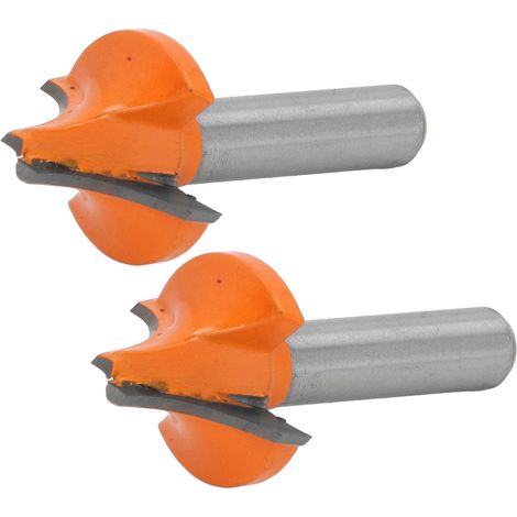 Satz von 2 Hartmetall-Fasenfräsern, 8 mm Rundschaft, für die Holzbearbeitung (8 x 25 mm / 0,31 x 0,98 Zoll). (1/5)