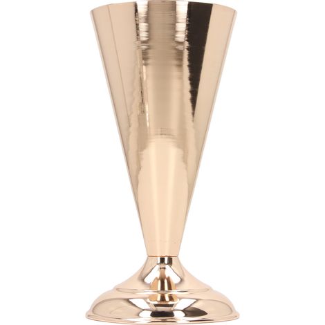 Vase en Fer Doré Style Vintage pour Mariage Décoration Maison Hôtel Élégant 12x26cm (1/5)