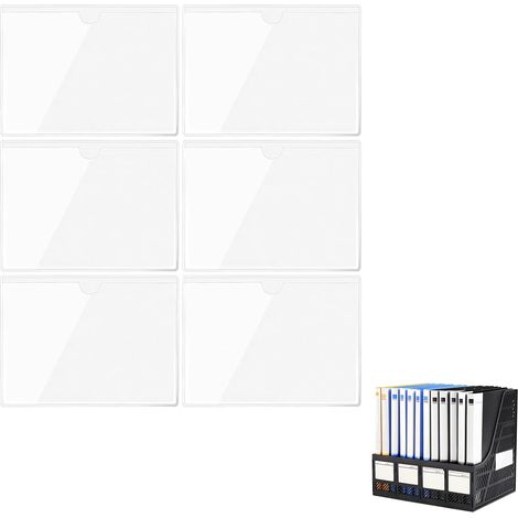 6 Pièces autocollant pare brise, 10x8cm Transparent, Porte-Vignette Assurance Auto, Porte-Carte de Stationnement, Idéal pour Cartes de Handicapés, Tickets de Parking et Badges (6pcs 8×10 cm) (1/5)