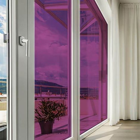 DIMEXACT - Film couleur violet transparent - 152 cm x 2.5 m - En Rouleau
