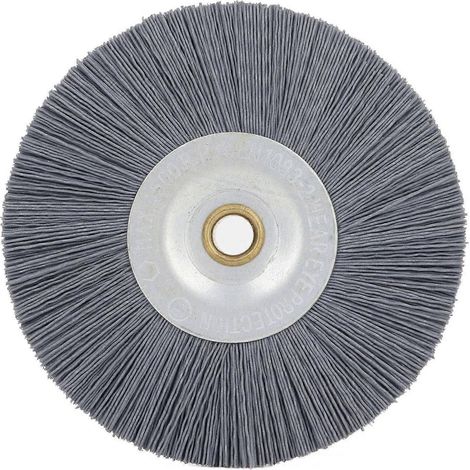 Entgratbürste für Schlüsselmaschinen, 120 mm Außendurchmesser, 10 mm Innendurchmesser, 15 mm dicke, weiche Nylonborsten, Bürste für Schlüsselschneidemaschinen