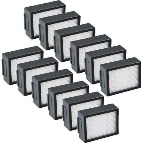 12-Pack Remplacement Filtres - iRobot Roomba i & e i7 e5 e6 + J7 Pièces de Rechange pour Aspirateur Accessoires (1/4)
