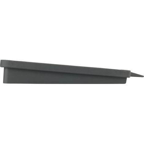 WENKO Abtropfmatte Neli Grau, 40 x 20, Grau, Kunststoff (TPR) grau