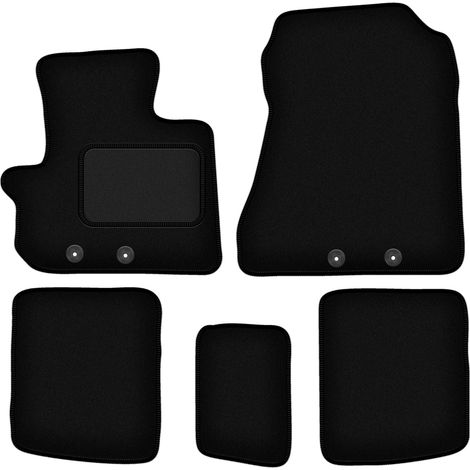 Tappetini in velluto nero per: Toyota IQ hatchback (2009-) (1/5)