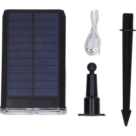 Lampe solaire extérieure à détecteur de mouvement IP65 étanche, large couverture lumineuse puissante (1/5)