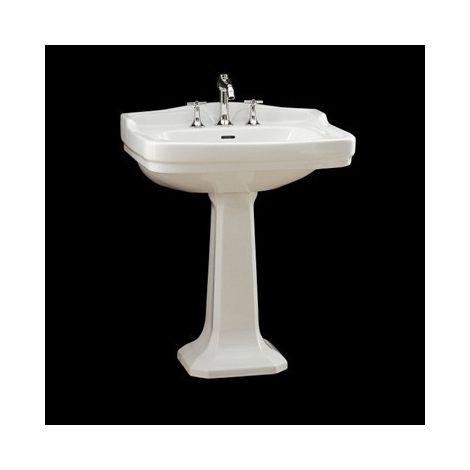 Lavabo Ethos sospeso/su colonna cm. 71x58 tre fori bianco lucido