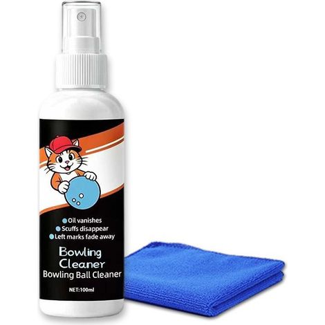 Spray nettoyant pour boules de bowling, solution spéciale pour nettoyer et entretenir les boules de bowling, et produit d'entretien et de nettoyage. (1/2)