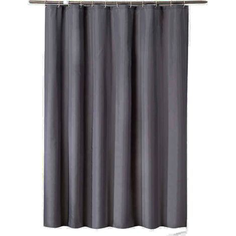 SABIR Abnehmbare Raumteilerwand, Raumtrenner, Ösenvorhang, Licht- und Schalldämmung, Schwerer Stoff, 240 x 200 cm, Grau, 1 Stück (1/5)