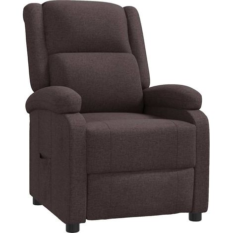 Maison Exclusive - Relaxsessel Dunkelbraun Stoff (1/5)