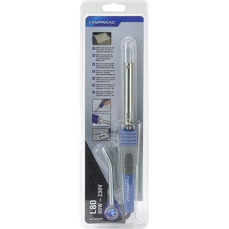 CAMPINGAZ Lötkolben 80W mit 2 Lötspitzen und Ablage L80 230V