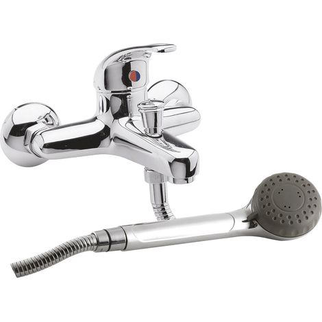 Modern Bathroom Pair of Wall-Mount Couplings, 25mm x 65mm, Chrome