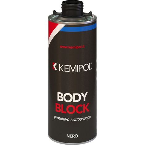 Kemipol 750 ml antirombo plastico antiruggine protettivo nero Bodyblock (1/2)