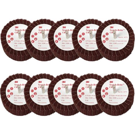 3M Scotch-Brite pennello CB-ZS 120 diametro di grano 75 millimetri x 10