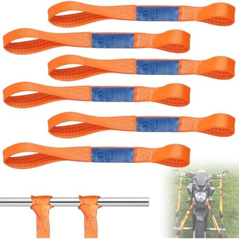 6 x Sangles d'Arrimage 45 x 3,8 cm, 1000 DaN, en 12195-2 (1/5)
