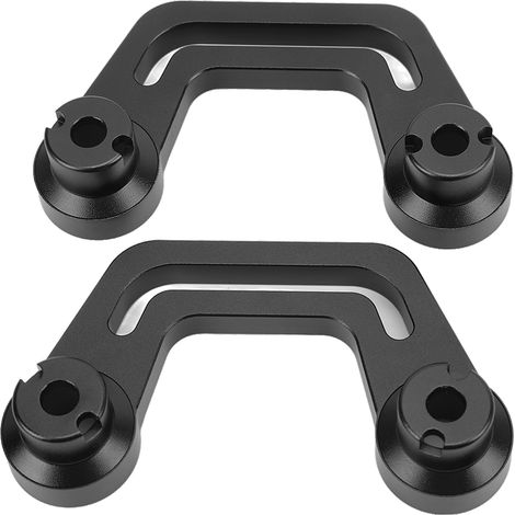Support de Montage de Feux sur Pilier A pour Jeep Wrangler JL JLU 2018-2022, Noir, Kit de 2 Pièces (1/5)
