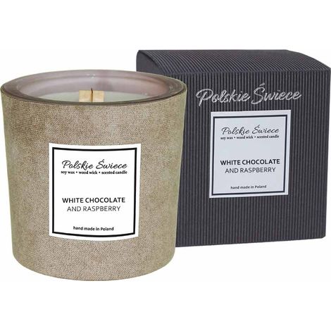 VELA DE PIEL INTENSA BEIGE CHOCOLATE BLANCO Y FRAMBUESA NEGRO
