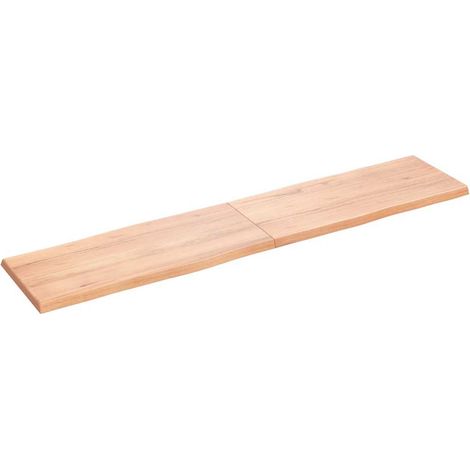 Dessus de table Dessus de bureau Plateau de table bois massif traité bordure assortie