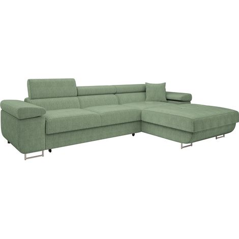 Canapé d'angle Comfivo Eliferu 102, Poso 47, Fonction de couchage, Boîte de literie, 280x170x70cm, 0 (1/5)