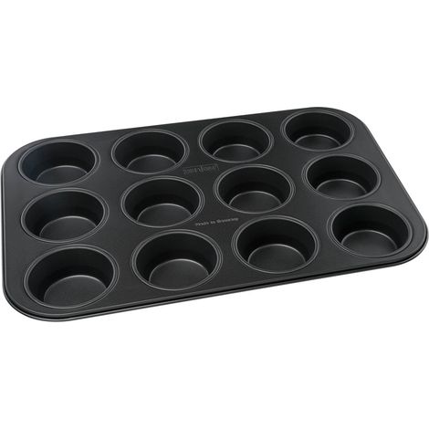 Moule à muffins 12 empreintes 38 x 26 cm Zenker Black Metallic