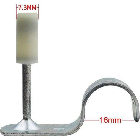 Kit de clous pour plafond, 100 pièces, clips pour clous pour plafonds en béton, clous professionnels en acier allié résistant à l'usure, mini-pistolets (clous à clips tubulaires) (1/4)