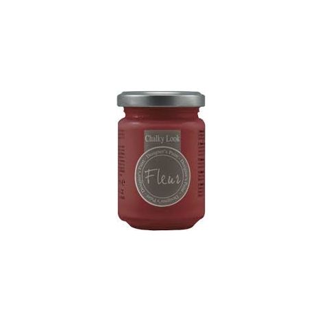 FLEUR DESIGNER'S PAINT Pittura ad Acqua, Effetto Gesso Naturale, Extra Opaca, Fleur Chalky F36, Colore Cherry Lips, Made in Italy, Formato da 130 ml (1/2)