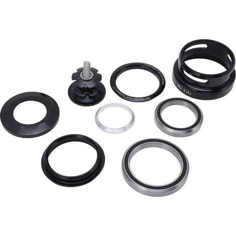 Doppellager-Steuersatz für Mountainbikes, CNC-gefräst, abgedichtet, für Rahmen von 44 bis 49,7 mm. (1/5)
