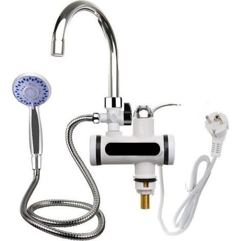 Chauffe-eau électrique de cuisine numérique de chauffage électrique Robinet eau chaude et froide à double usage & instantané (1/4)