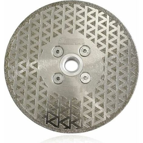 125 mm diamond cutting disc, galvanized on both sides, for cutting and grinding stone, granite, marble and tiles (1/5)