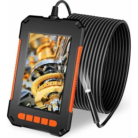 Endoskopkamera, Rohrinspektionskamera, 1080p HD Industrieendoskop, wasserdichter 4,3"-LCD-Bildschirm, 2600 mAh Schlangenkamera, 5 m Reichweite, Schutzart IP67 mit 8 LEDs (1/5)