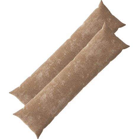 vidaXL Federa 2 pz HEERLEN Marrone 40 x 145 cm Tessuto Chenille