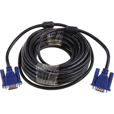 Câble d'extension VGA 15 broches mâle-mâle de 1,5/3/5/10 m pour PC, ordinateur portable, projecteur et TVHD (1/4)