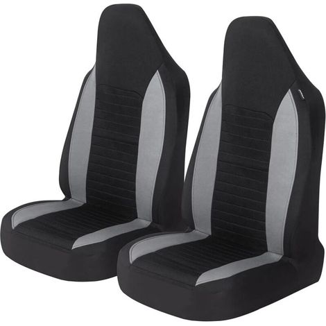 Car Front Seat Covers, 2Pcs Universal Car Seat Protectors for Cars, Trucks, SUVs, Gray (1/5)