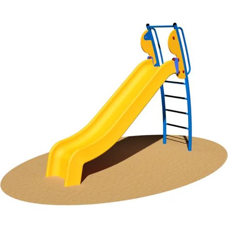 Scivolo Maignan Giochipark H195 o 275cm in polietilene e scala in metallo - Scivolo H 275cm