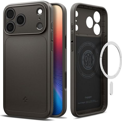 Spigen Thin Fit MagFit Back Cover Gris Apple iPhone 17 Pro