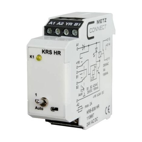 Commutateur à seuil 24, 24 V/AC, V/DC (max) 1 inverseur (RT) Metz Connect 110667 1 pc(s)