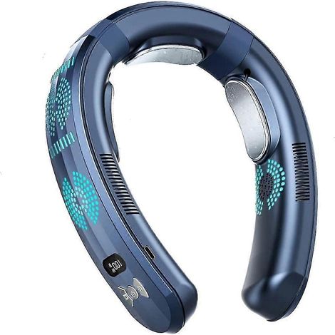 Climatiseur de cou portable, ventilateur de cou, refroidisseur à semi-conducteurs, chauffage et refroidissement intelligents, 6000 mAh-A-AquaForge