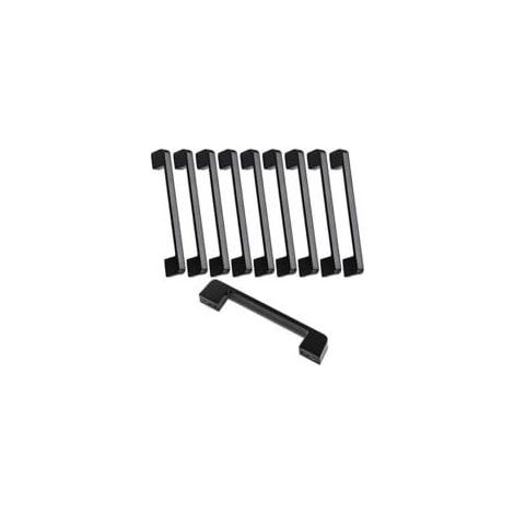 10 Stück Möbelgriff Achsabstand 160mm-schwarz Küchentürgriff Möbelstangengriff schwarzer Küchengriff 160mm FLITI (1/4)