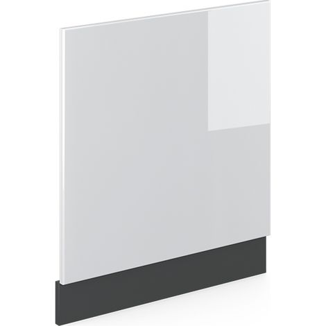 Panel frontal R-Line, Blanco alto brillo, 60 cm sin encimera, Vicco